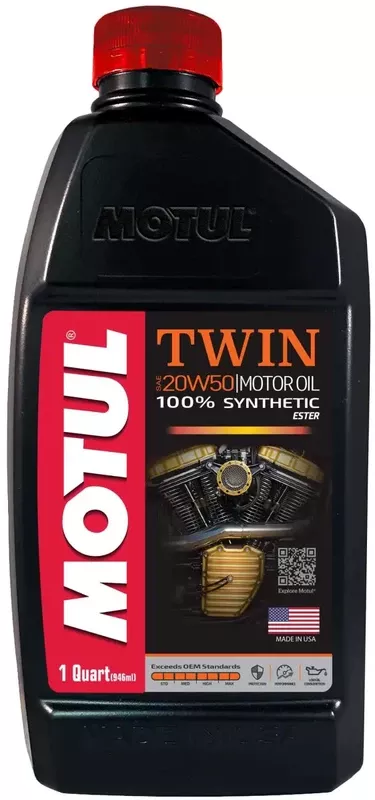 108061 Motul Motul Twin 100% Syn 20W50 Qt
