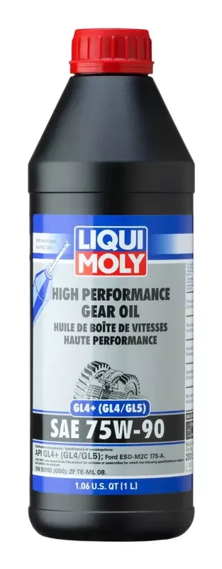 20012 Liqui Moly High Perf Gear Oil Gl4+ Sae 75W-90