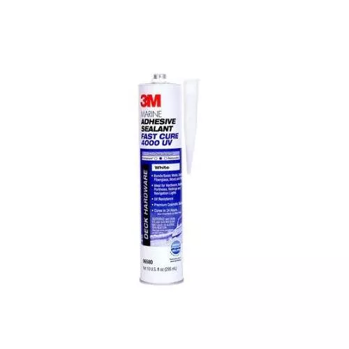 3M 4000 UV Fast Cure Adhesive Sealant - 290 Milliliter Cartridge; White - 14316