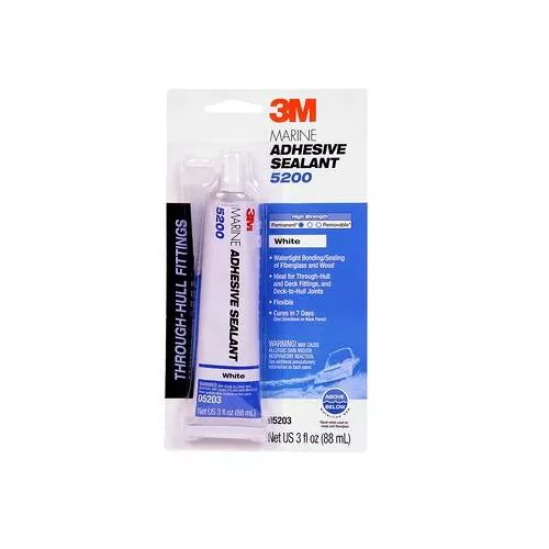 3M 5200 Adhesive Sealant - 3 Ounce Tube; White - 05203