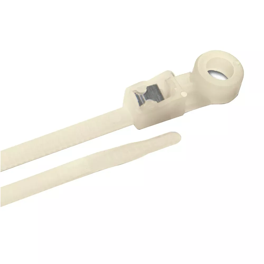 Ancor Mounting Self-Cutting Cable Ties - 8" - Natrual - 500-Pack 199311