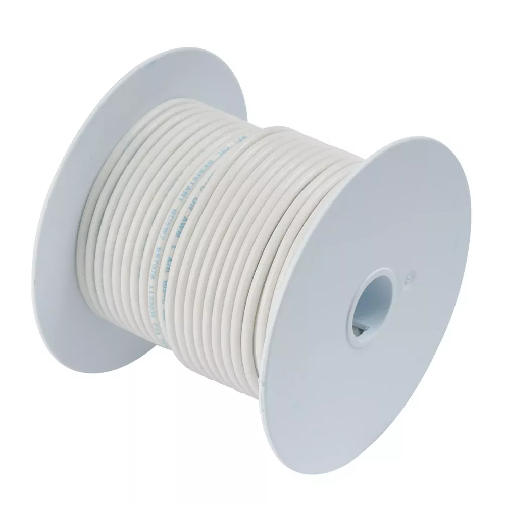 Ancor White 8 AWG Tinned Copper Wire – 250′ 111725