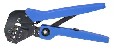 Angled 26 to 10 AWG Double Crimp Ratcheting Crimper
