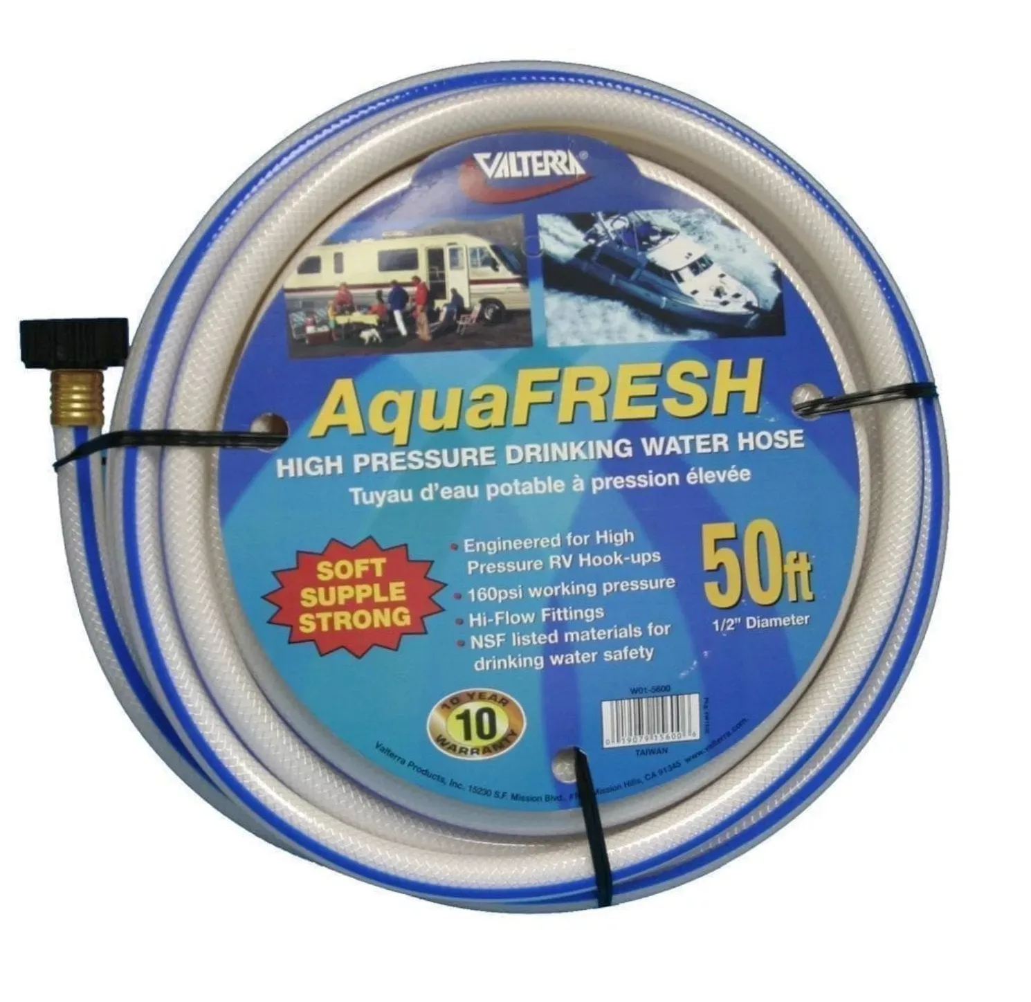 Aquafresh Drinking Water Hose 1/2 X 50′