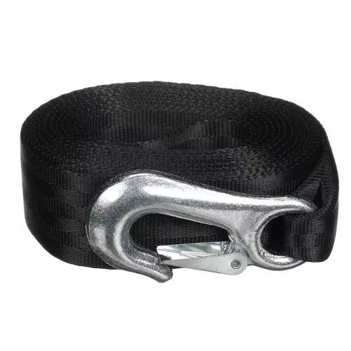 Attwood Marine Trailer Boat Winch Strap - 20' Length; Spring Loaded Closure - 11147-7
