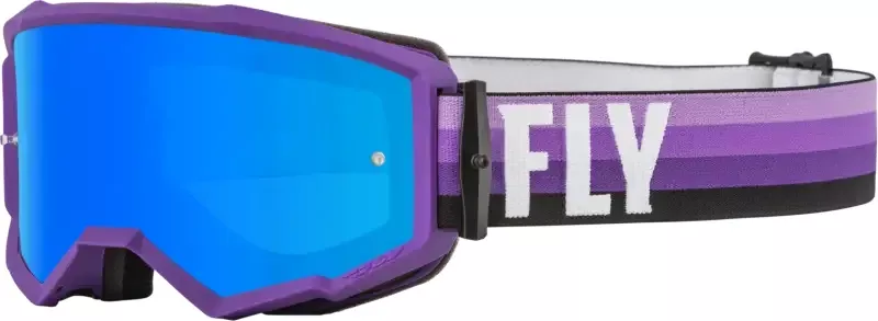 Fly Racing 37-51498 Zone Goggle Purple/Black W/ Sky Blue Mirror/Smoke Lens
