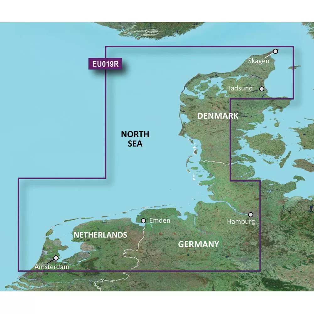 Garmin BlueChart g3 HD – HXEU019R – Alborg to Amsterdam – microSD/SD 010-C0776-20