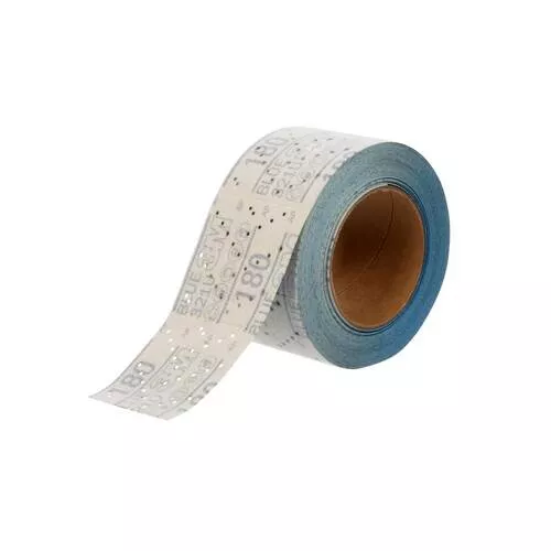 Hookit Sandpaper - 13 Yard x 2-3/4"; 180 Grit; Blue; 4 Rolls Per Case - 36191