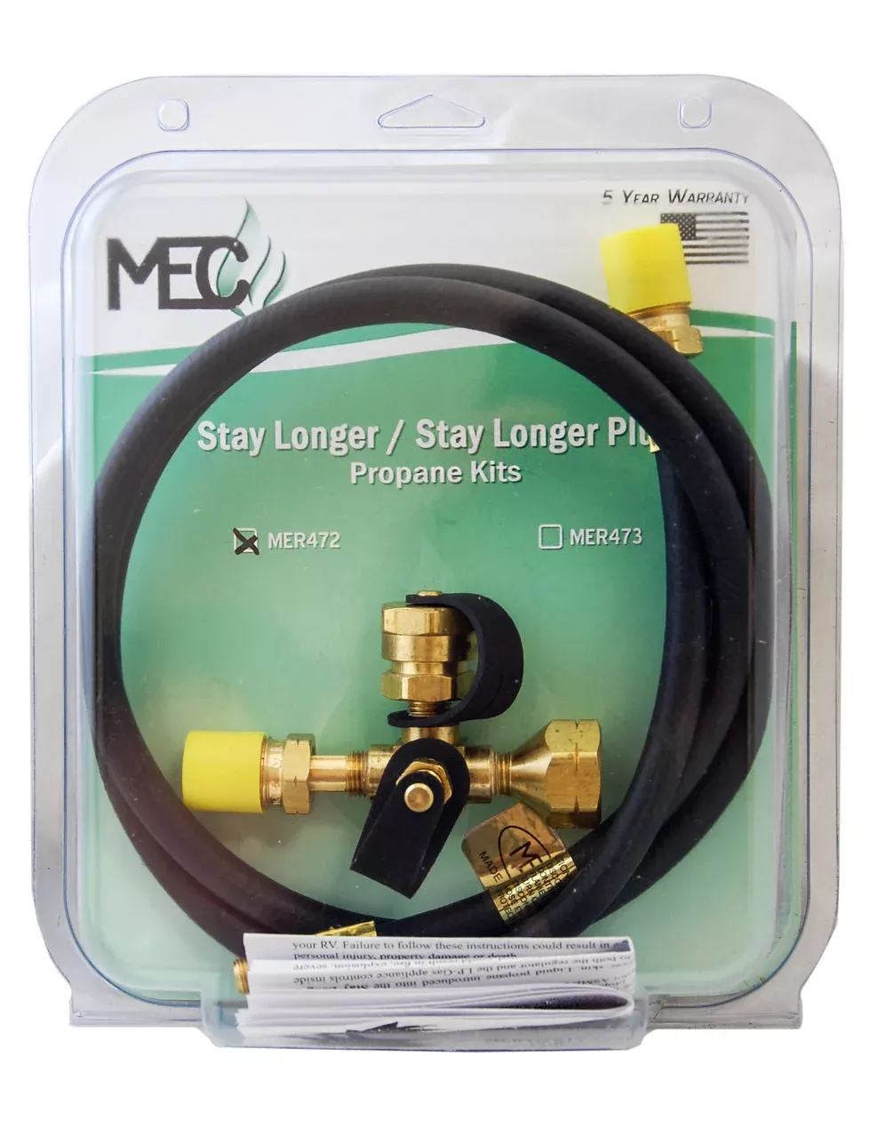 Marshall Excelsior Four-Port Propane Supply Splitter with Hose – MER472