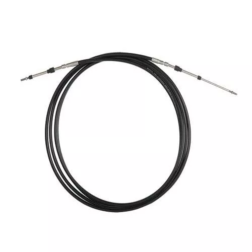SEASTAR Marine Engine Control Cable; 19' Length; Black; Stainless Steel - CCX63319