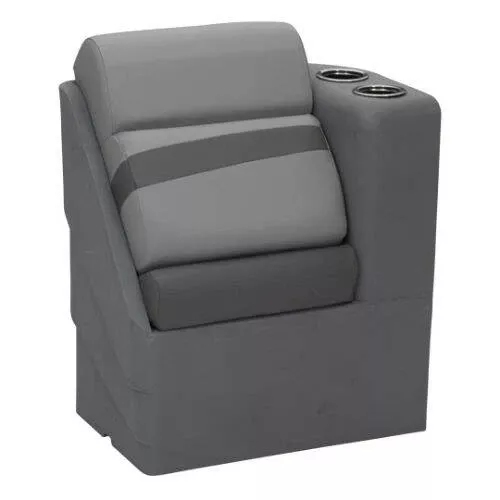 Taylor Made Platinum Series Boat Lounge Seat - Right Chaise; Charcoal - 803551
