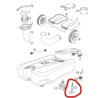 Thetford SmartTote Front Support Leg Kit - 40534