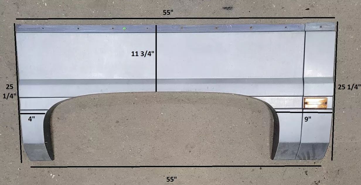Used Pace Arrow Fender Skirt 55" X 25 1/4"