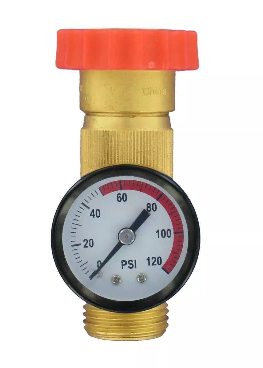 Valterra A01-1124VP RV Water Pressure Regulator with Gauge