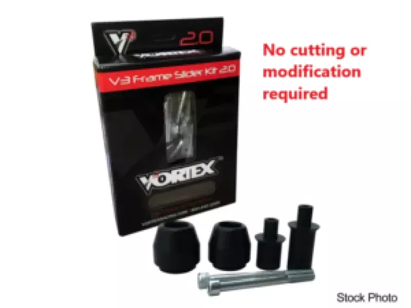 Vortex Racing 13-19 Kawasaki ZX 6 R 636 V3 2.0 Frame Slider Kit- No Cut